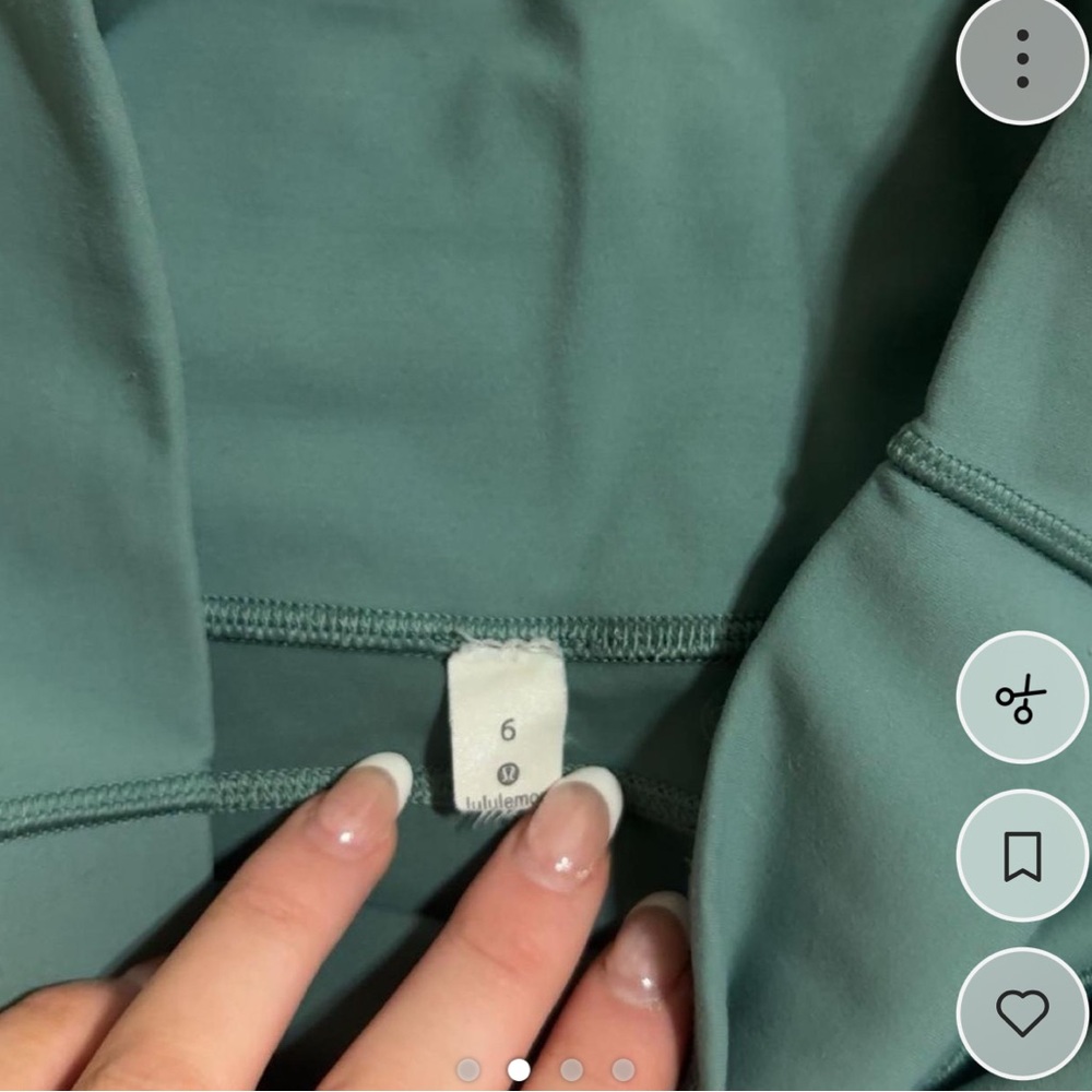 Lululemon Athletica Deep Green Leggings - Picture 2 of 4